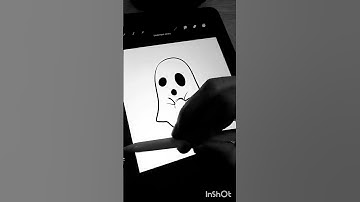 cute little ghost doodle #satisfyingvideos #wip #satisfying #procreate #drawing #ghost #halloween
