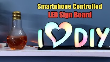 DIY 3D Printed LED Sign Board || Smart LED Sign Board