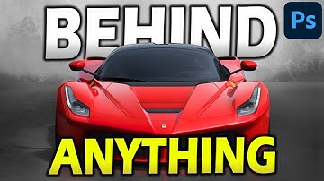 Place Text Behind Any Object in PHOTOSHOP (For Beginners!)