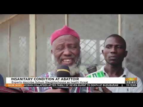 Experts describe Suhum slaughterhouse as a health threat - Premtobre Kasee on Adom TV (17-1-22) Experts describe Suhum slaughterhouse as a health threat - Premtobre Kasee on Adom TV (17-1-22)