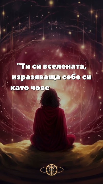 "Ти си вселената, изразяваща себе си като човек за малко време" Екхарт ...