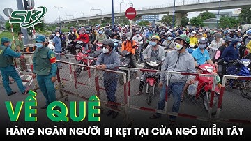 Cận Cảnh Xót Xa Hàng Ngàn Người Đổ Về Quê Bị Chặn Tại Cửa Ngõ Miền Tây | SKĐS