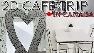 BLACK AND WHITE 2D CAFE (CARTOON CAFE) IN CANADA│Road Trip to Canada's 2D cafe