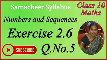 10th Maths | Chapter 2 | Numbers & Sequences | A.P. | Series | Exercise 2.6 - Q.No.5