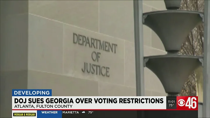 DOJ sues Georgia over voting restrictions