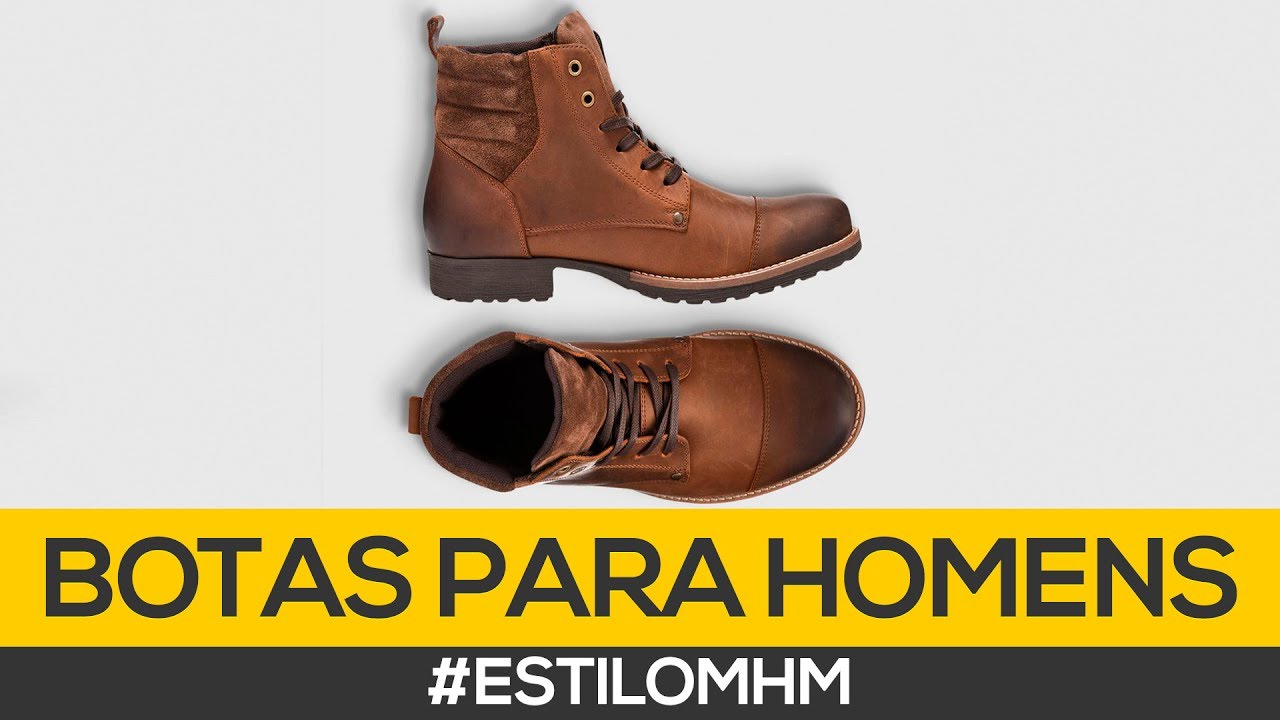 botas masculinas na moda