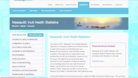 Naasautit: Inuit Health Statistics Introduction