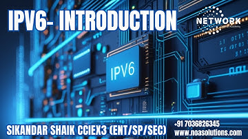IPV6- Introduction - Video By Sikandar Shaik || Dual CCIE (RS/SP) # 35012