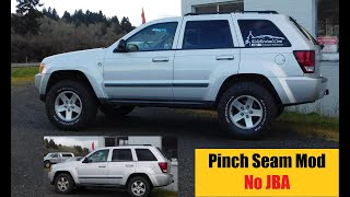 BIG Tires on a Jeep Grand Cherokee WK ~ 2 Inch Spacer Lift (How To) and Pinch Seam Mod