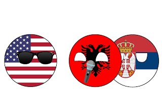 USA visits Balkan (Part 1)  Countryball animation