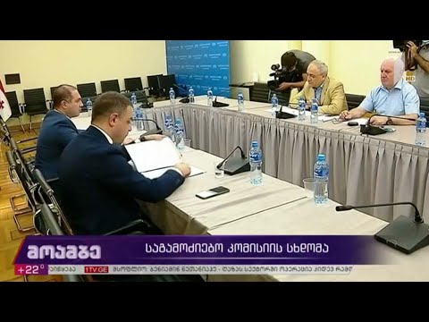 საგამოძიებო კომისიის სხდომა