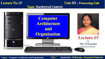 CAO-Class-15 Hardwired Control