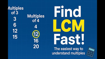 “How to Find the Least Common Multiple | LCM Made Simple for Middle School Math”