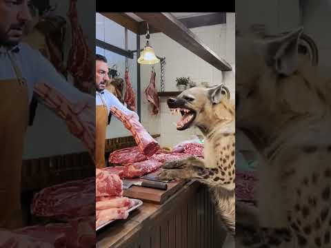 الضبع داخل الملحمة وناوي ياكلها كلها