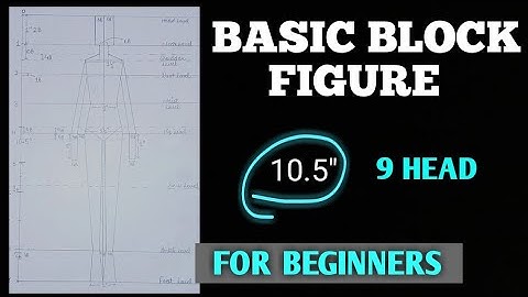 Basic Block Fashion Figure | 9 Head |10.5"|For Beginners