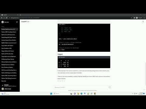 how to create a pandas dataframe of a json with values in a list with no key in Python