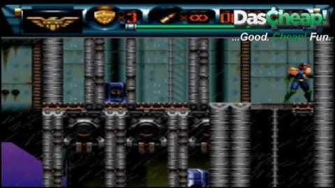 Original Super Nintendo Judge Dredd Gameplay Video