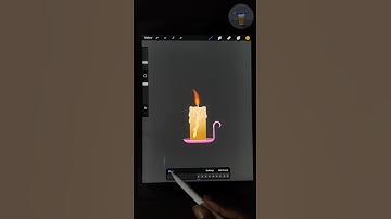 Candle animation in procreate #animation #procreate #ipad #shorts #drawing #sketch #candle