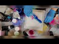 Simple Poured Painting using Liquitex Pouring Medium. Easy Fluid Art Tutorial