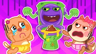 No No ! Zombie Poo Poo!  The Toilet Song  Heathy Habits  Funny Kids Songs    Woa Baby Songs