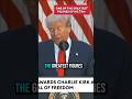 President Trump Honors Charlie Kirk with the Medal of Freedom — A Legacy That Lives On #charliekirk