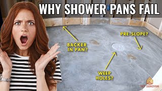 Why Shower Pans Fail | Avoid These Mistakes! (Most Pros Do it Wrong!)