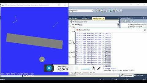 Spring Mass System in C++ with Ground Repulsion Forces