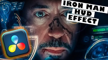IRON MAN HUD EFFECT in DAVINCI RESOLVE 17 | FREE VERSION
