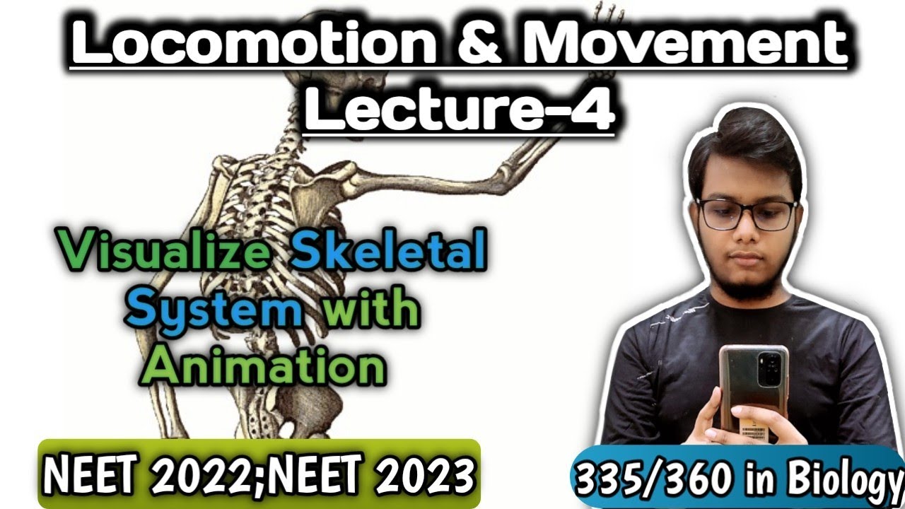Locomotion and Movement L-4 for NEET | Visualize skeletal System with ...
