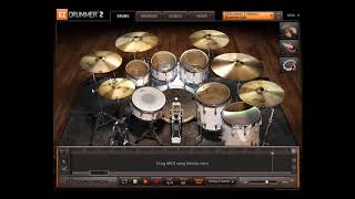 RAMMSTEIN - Main Teil only drums midi backing track chords