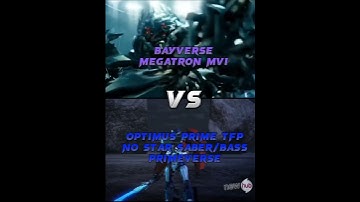 Optimus Prime Tfp No Star Saber/Bass Vs Megatron Bayverse Mvi #transformers #shorts @DEMOlogan