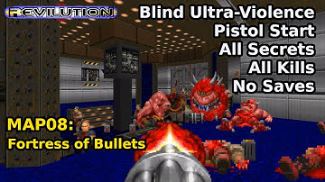 TNT: Revilution - MAP08: Fortress of Bullets (Blind Ultra-Violence 100%)