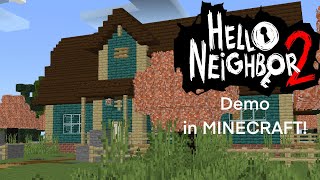 Hello Neighbor 2 DEMO Recreated in Minecraft! (MAP DOWNLOAD!) screenshot 1