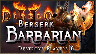 Berserker Barbarian DESTROYS PLAYERS 8 - Diablo 2 Resurrected screenshot 5