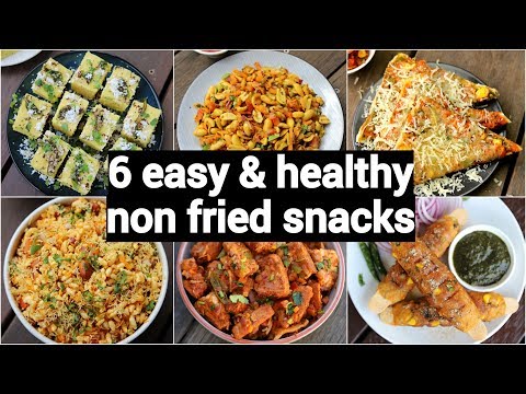 6-easy-&-healthy-non-deep-fried-snacks-|-instant-oil-free-snacks-recipes-|-बिना-तेल-के-नाश्ता