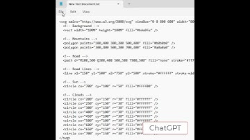 ChatGPT SVG-code genereren