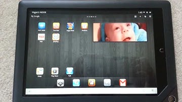 Rooted Nook HD+ Google apps demonstration