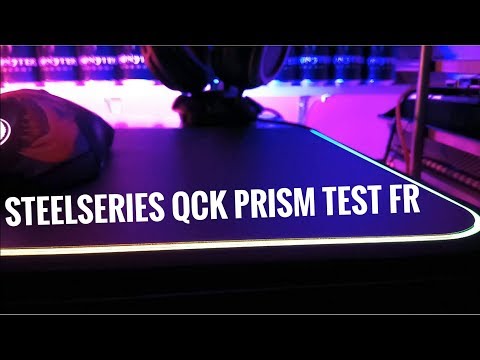 Test Steelseries QcK Prism : un tapis de souris lumineux pour gameur