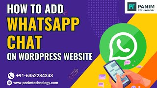 How To Add Whatsapp Chat On Wordpress Website