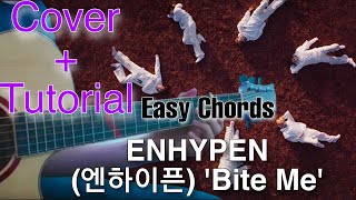 ENHYPEN (엔하이픈) 'Bite Me' Guitar Cover With Chords Easy Guitar Chords Lesson/Tutorial
