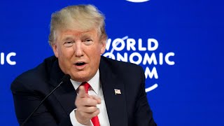 Trump is booed at Davos as he takes swipe at media
