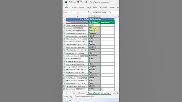 New function in excel - office 365 | Text Before and Text after function in excel ! #shorts