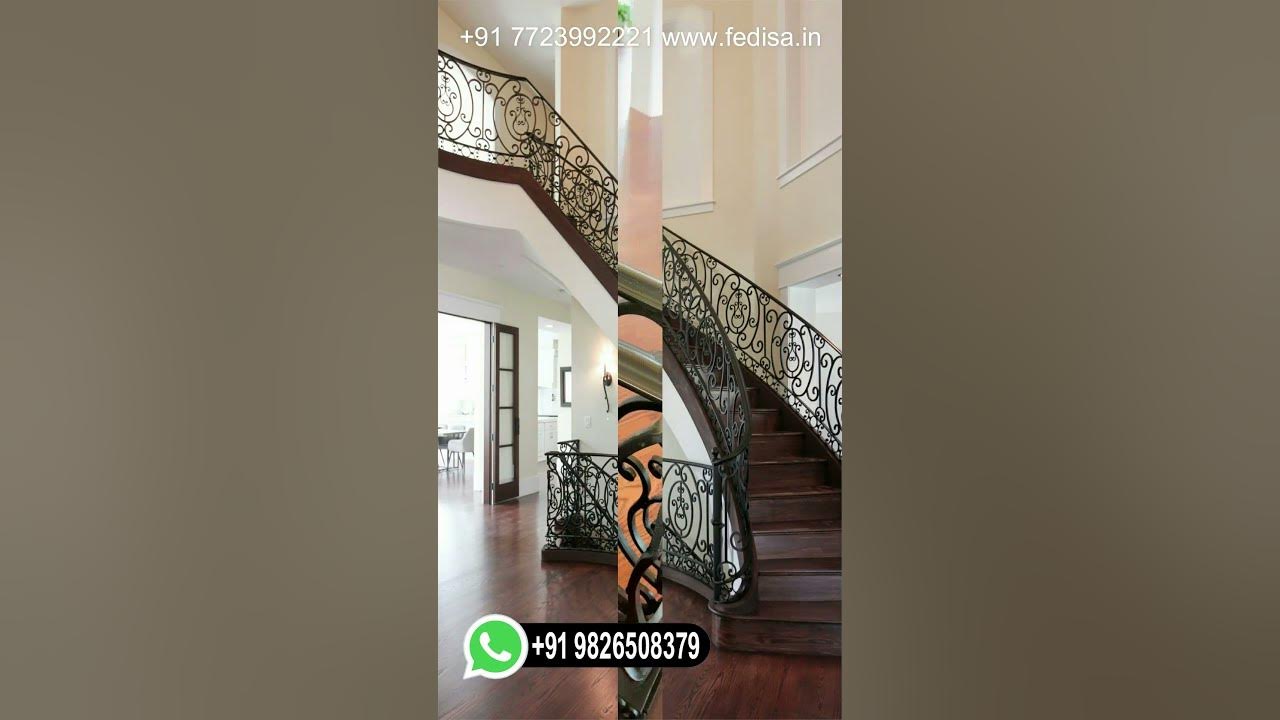Stair Railing Design Lambs Tongue Handrail Chhat Ka Railing Ka Design