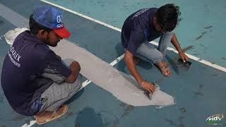 How we make Basketball Court|| Rido Sports|| Delhi India|| sports flooring