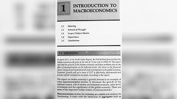SYBAF SEM-III |BUSINESS ECONOMICS | MODULE:1 INTRODUCTION TO MACRO ECONOMICS