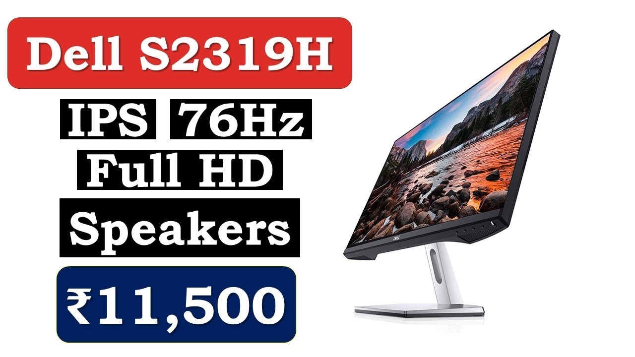 23-Inch | Full HD | IPS Panel | Professional Computer Monitor | #Dell S2319H  - YouTube