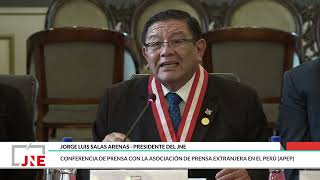 Conferencia de prensa con la Asociación de Prensa Extranjera en el Perú APEP