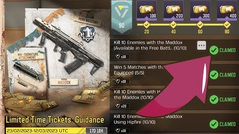 Call Of Duty Mobile Kill 10 Enemies with the Maddox Task Complete