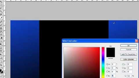 How to make a Basic Youtube Background with Photoshop CS4