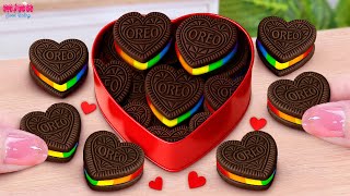Download Lagu 💙Best of Rainbow Heart OREO Cake Recipe💙Charming Mini Cake Decoration Ideas | Mina Sweet Baking MP3